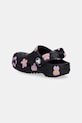 Dziewczynka Crocs sandały dziecięce CLASSIC FLOWER CLOG T 212671.CROCS.CLASSIC.FL czarny