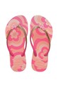 Havaianas klapki dziecięce KIDS SLIM GLITTER II różowy 4146976.PPY2
