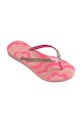 Dziewczynka Havaianas klapki dziecięce KIDS SLIM GLITTER II 4146976.PPY2 różowy