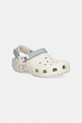 Crocs klapki dziecięce CLASSIC DNM FLWR ADJ BACKSTRAP CLOG K beżowy 212511.CROCS.CLASSIC.DN
