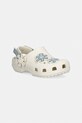 Crocs klapki dziecięce CLASSIC DNM FLWR ADJ BACKSTRAP CLOG T beżowy 212512.CROCS.CLASSIC.DN