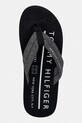 Tommy Hilfiger japonki męskie HILFIGER CHAMBRAY BEACH SANDAL czarny FM0FM05751