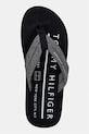 Tommy Hilfiger japonki męskie HILFIGER CHAMBRAY BEACH SANDAL czarny FM0FM05751