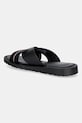 Obuwie Tommy Hilfiger klapki męskie skórzane CORE HILFIGER LTH CRISS C SANDAL FM0FM05783 czarny