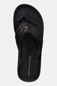 Tommy Hilfiger japonki męskie HILFIGER PADDED BEACH SANDAL czarny FM0FM05801