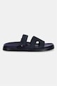 Tommy Hilfiger papuci pentru bărbați, din piele întoarsă ADJUSTABLE PREMIUM SUEDE SANDAL FM0FM05774 bleumarin SS26