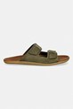 Vivobarefoot klapki męskie skórzane SENSUS YIN SLIDE 309564 zielony SS26