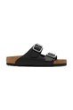 Birkenstock klapki skórzane Arizona czarny 1030675
