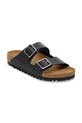 Birkenstock klapki skórzane Arizona 1030675 czarny SS26