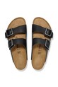 Birkenstock klapki skórzane Arizona czarny 1030675