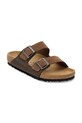 Birkenstock klapki zamszowe Arizona 1030677.N brązowy SS26