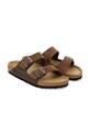 Obuwie Birkenstock klapki zamszowe Arizona 1030677.N brązowy