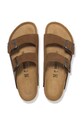 Birkenstock klapki zamszowe Arizona brązowy 1030677.N