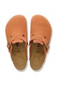 Birkenstock klapki zamszowe Boston pomarańczowy 1031172