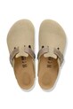 Birkenstock klapki zamszowe Boston zielony 1031516