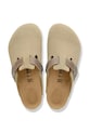 Birkenstock klapki zamszowe Boston zielony 1031516