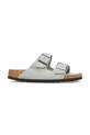 Birkenstock klapki zamszowe Arizona zielony 1031576