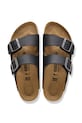 Birkenstock klapki skórzane Arizona 1032018 czarny