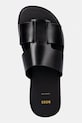 BOSS klapki męskie skórzane Kael czarny 50539243.001
