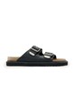 AllSaints klapki zamszowe Randal Sandal czarny M003FE