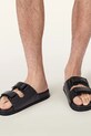 AllSaints klapki męskie skórzane Vex Sandal M032FE