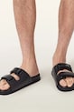 AllSaints klapki męskie skórzane Vex Sandal M032FE