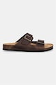 Skechers ciabatte slide in nubuck AIDAN 205712 marrone SS26
