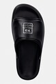 Y-3 SLIDE ciabatte slide da uomo in pelle nero KI4033
