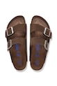 Birkenstock klapki zamszowe Arizona SFB LEVE brązowy 1031602