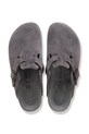 Birkenstock Boston EXQ LEVE klapki na płaskim obcasie męskie zamszowe 1031485 szary