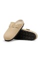 Birkenstock klapki zamszowe Boston EXQ LEVE 1031466 beżowy