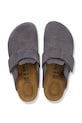 Birkenstock ciabatte slide in camoscio Loma grigio 1031633
