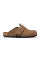 Birkenstock klapki zamszowe Loma brązowy 1032028