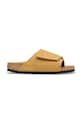 Birkenstock Solana klapki z odkrytą piętą damskie skórzane brązowy 1031629
