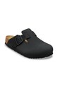 Birkenstock klapki skórzane Boston 1031585 czarny SS26