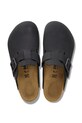 Nubukové šľapky Birkenstock Boston 1031585 čierna