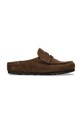 Birkenstock mokasyny zamszowe Naples skóra zamszowa brązowy 1031605