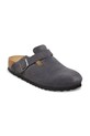 Birkenstock klapki zamszowe Boston 1031676.N szary SS26