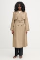 Weekend Max Mara trenci pentru femei, cu bumbac GIUNCHI 2615021011600 bej SS26