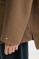 Tommy Hilfiger płaszcz z dodatkiem wełny WW0WW47758 brązowy