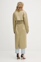 Odzież Patrizia Pepe płaszcz bawełniany 8O0234.A689 zielony