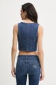 Odzież Liu Jo kamizelka damska jeansowa UA6188.D0315 niebieski