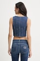 Odzież Liu Jo kamizelka damska jeansowa UA6188.D0315 niebieski
