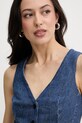 Liu Jo kamizelka damska jeansowa niebieski UA6188.D0315