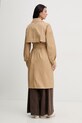 Ρούχα Twinset Καμπαρντίνα γυναικεία βαμβακερή 261TP2230 καφέ
