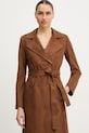 Twinset trencz brązowy 261AP2330