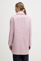 Odzież United Colors of Benetton płaszcz damski z bawełny 2X2LDN098 różowy