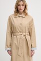 United Colors of Benetton trencz damski bawełniany beżowy 2LGRDN09I