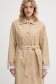 United Colors of Benetton trencz damski bawełniany beżowy 2LGRDN09I