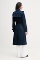 Abbigliamento Tommy Hilfiger cappotto trench da donna in cotone WW0WW48873 blu navy